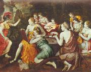 Frans Floris de Vriendt Athene bei den Musen oil painting